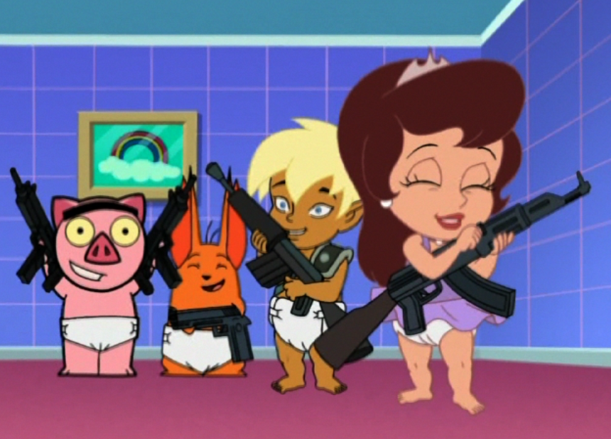 Drawn together strip club Girls fucking vegtables